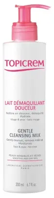 Topicrem Lait Démaquillant Douceur 200 ml - Pharmacie Agnès Praden à Alès