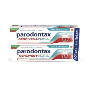 Parodontax Dentifrice Gencives + Sensibilité & Haleine 75 ml Lot de 2