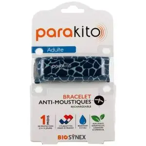 Parakito Bracelet Anti-Moustiques Adulte Girafe + 2 Recharges
