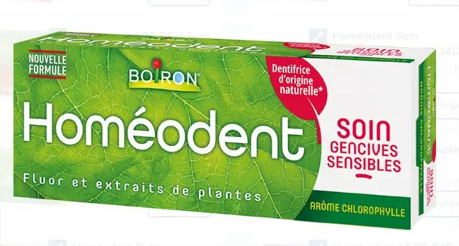 Homéodent soin gencives sensibles arôme chlorophylle 75 ml - Pharmacie Agnès Praden à Alès