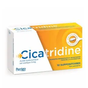HRA Pharma Cicatridine Suppositoires Cicatrisants A l'Acide Hyaluronique x10