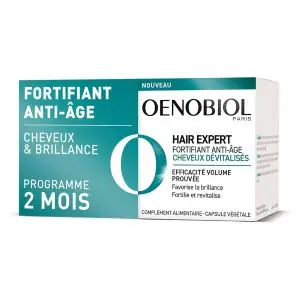 Oenobiol Hair Expert Fortifiant Anti-Âge Cheveux Dévitalisés 2x30 Capsules