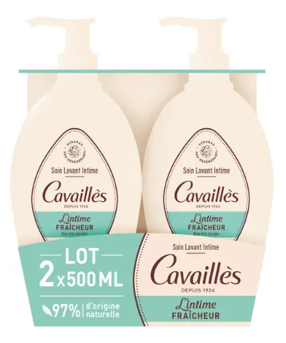 Cavaillès Soin Lavant Intime Fraîcheur 2 x 500 ml