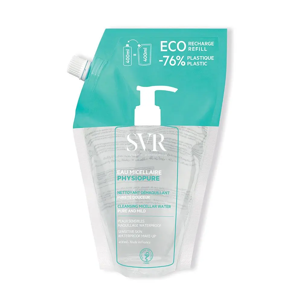 SVR Physiopure Eau Micellaire Éco-Recharge 400 ml - Pharmacie Agnès Praden à Alès