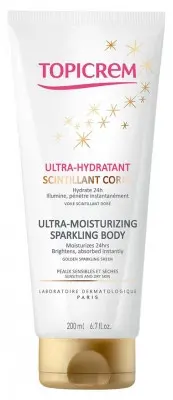 Topicrem Ultra-Hydratant Scintillant Corps 200 ml - Pharmacie Agnès Praden à Alès