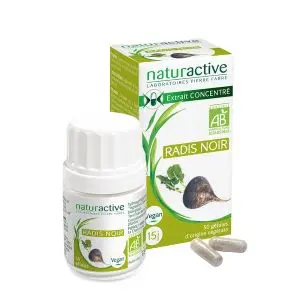 Naturactive Radis Noir Bio 30 Gélules - Pharmacie Agnès Praden à Alès
