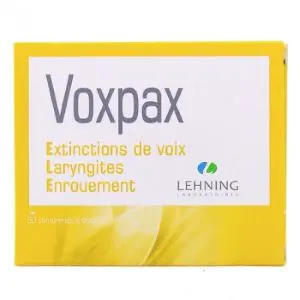 Lehning Voxpax Extinctions de Voix & Enrouement x 60 Comprimés
