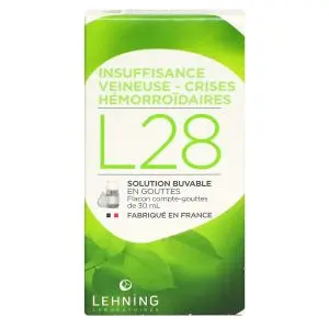 Lehning Complexe L28 Insuffisance Veineuse Hémorroïdes 30 ml