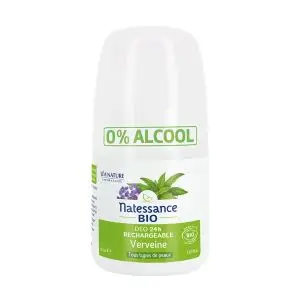 Natessance Déo 24H Verveine Bio Rechargeable 50 ml - Pharmacie Agnès Praden à Alès