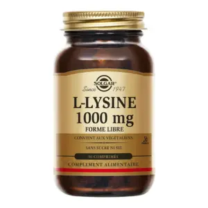 Solgar L-Lysine 1000 mg 50 comprimés