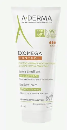 A-derma Exomega control baume émollient anti-grattage 200 ml