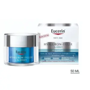 Eucerin Hyaluron Filler 3x  EFFECT Soin de Nuit Booster d'Hydratation 50ml