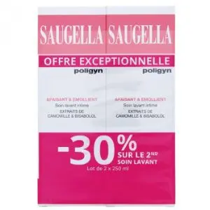 Saugella Poligyn Soin Lavant Intime 2x250ml