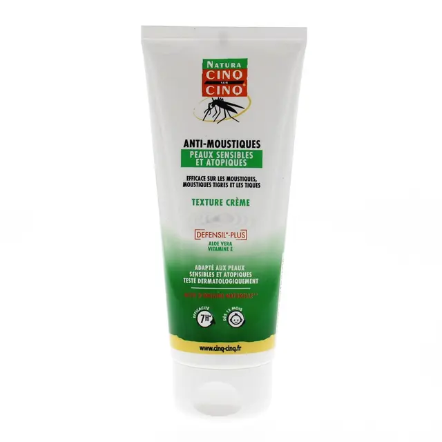 Bausch & Lomb Cinq Sur Cinq Natura Anti-Moustiques Peaux Sensibles et Atopiques 100 ml