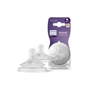 Avent Natural Response 2 Tétines Débit Liquides Épaissis 