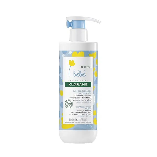 Klorane Bébé lait de toilette 500ml - Pharmacie Agnès Praden à Alès