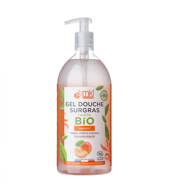MKL Gel douche Bio Abricot 1L