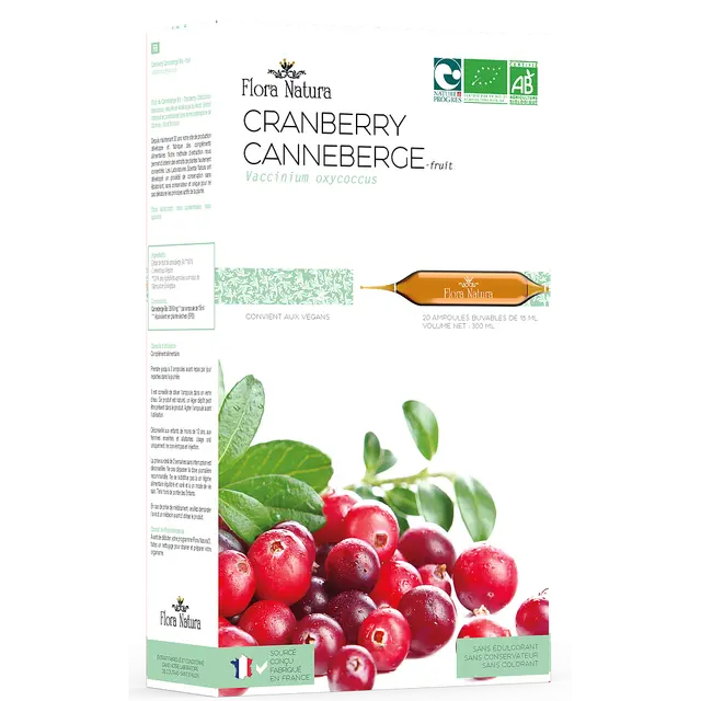 Flora Natura® Canneberge Bio 20 Ampoules