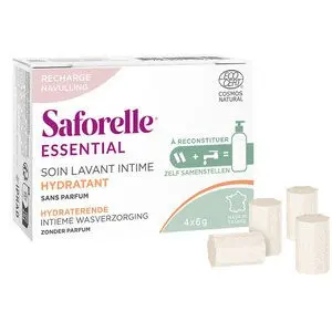Iprad Saforelle Essential Recharge Soin Lavant Intime Hydratant à Reconstituer 4 Bâtonnets à Diluer