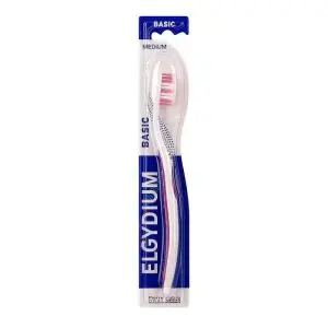 Elgydium Basic Brosse à Dents Médium - Pharmacie Agnès Praden à Alès