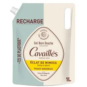 Rogé Cavaillès Surgras Pro-Régénérant Eco-Recharge Gel Bain Douche Eclat de Mimosa 1L - Pharmacie Agnès Praden à Alès