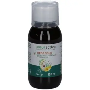 Naturactive Sirop Toux Sèche et Grasse Adulte et Enfant Miel de Manuka 120 ml