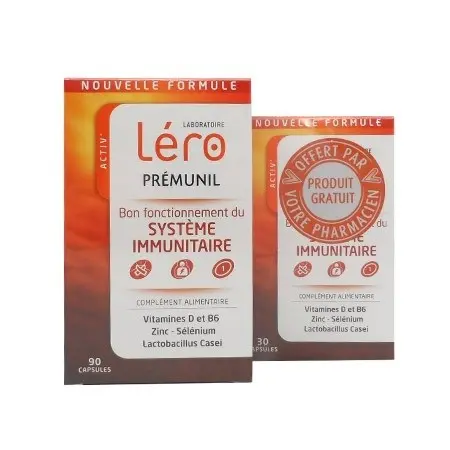 Léro Prémunil Système Immunitaire 90 Capsules + 30 Offertes - Pharmacie Agnès Praden à Alès