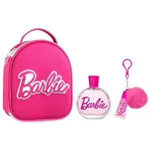 Ageti Vanity 3D Barbie Eau de Toilette 100 ml + Brillant à Lèvres Porte Clés Pompom