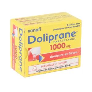 Doliprane 1000 mg 8 sachets