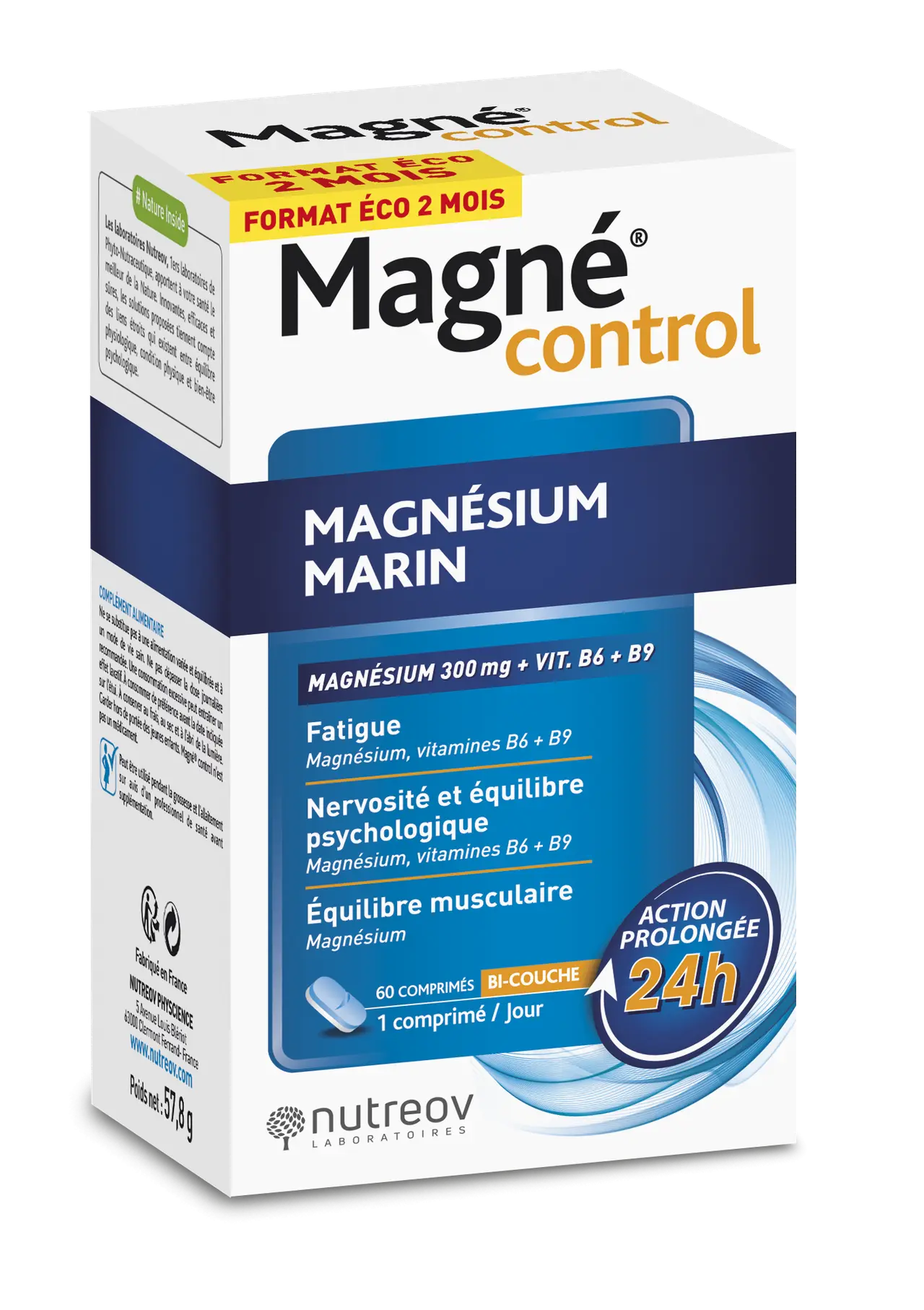 Nutreov Magné Control Format Eco 60 comprimés - Pharmacie Agnès Praden à Alès