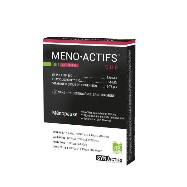 Aragan Méno Actifs Bio 30 Gélules
