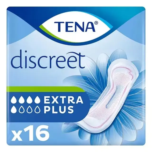 Tena Discreet Serviette Hygiénique Extra Plus 16 unités
