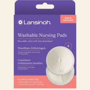 Lansinoh 4 Coussinets d'Allaitement Lavables