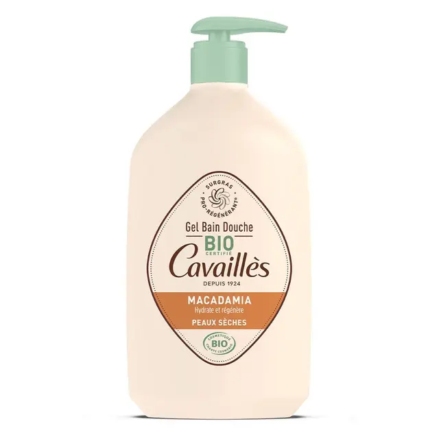 Cavaillès Gel Bain Douche Huile de Macadamia Bio 1L