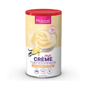 Milical Crème Hyperprotéinée Saveur Vanille 9 portions 