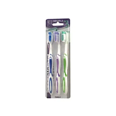 Superwhite lot de 3 brosses à dents souple
