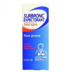 Sanofi Surbronc Expectorant Sans Sucre Solution Buvable 100ml
