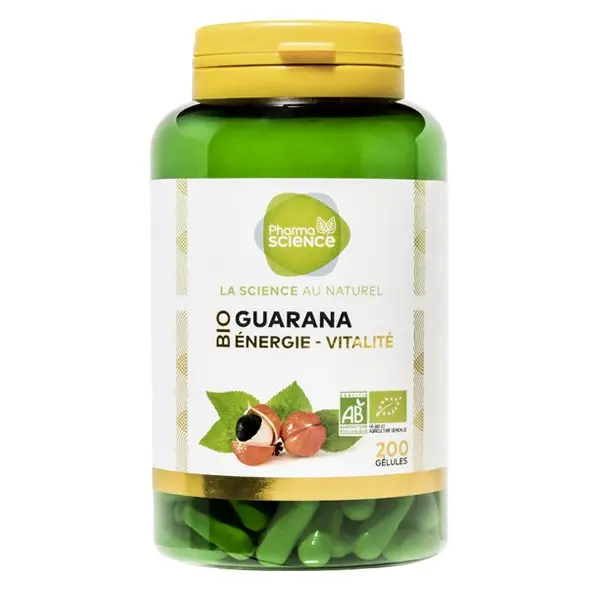 Pharmascience guarana bio énergie vitalité 200 gélules