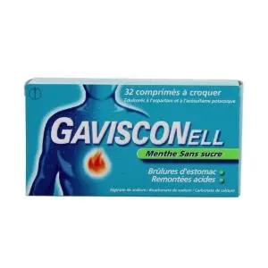 Reckitt Gavisconell Menthe Sans Sucre 32 Comprimés