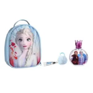 Ageti Vanity 3D Frozen La Reine des Neiges Eau de Toilette 100 ml + Brillant à Lèvres Porte Clés Pompom