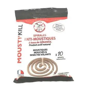 Mousti'Kill 10 Spirales Anti-Moustiques 10 Spirales