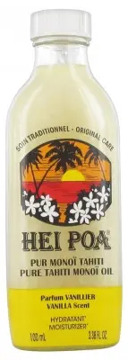 Hei Poa Pur Monoï Tahiti Parfum Vanillier 100 ml - Pharmacie Agnès Praden à Alès