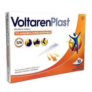 Gsk Voltarenplast 1% 10 Emplâtres Médicamenteux