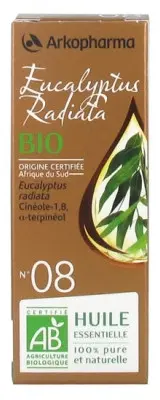 Arkopharma Huile Essentielle Eucalyptus Radiata Bio 10 ml - Pharmacie Agnès Praden à Alès