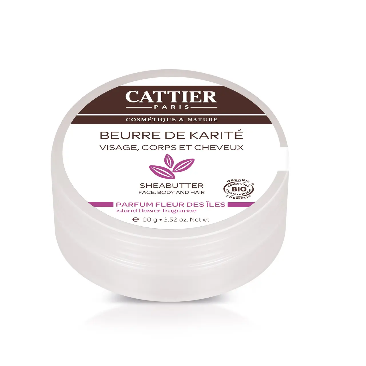 Cattier Beurre de Karité Parfum Fleur des Îles 100g - Pharmacie Agnès Praden à Alès