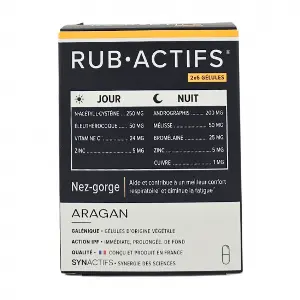 Aragan Synactifs RubActifs Jour/Nuit Nez-Gorge 2x6 Gélules