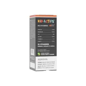 Aragan Synactifs Kidactifs Multivit Sirop 125ml