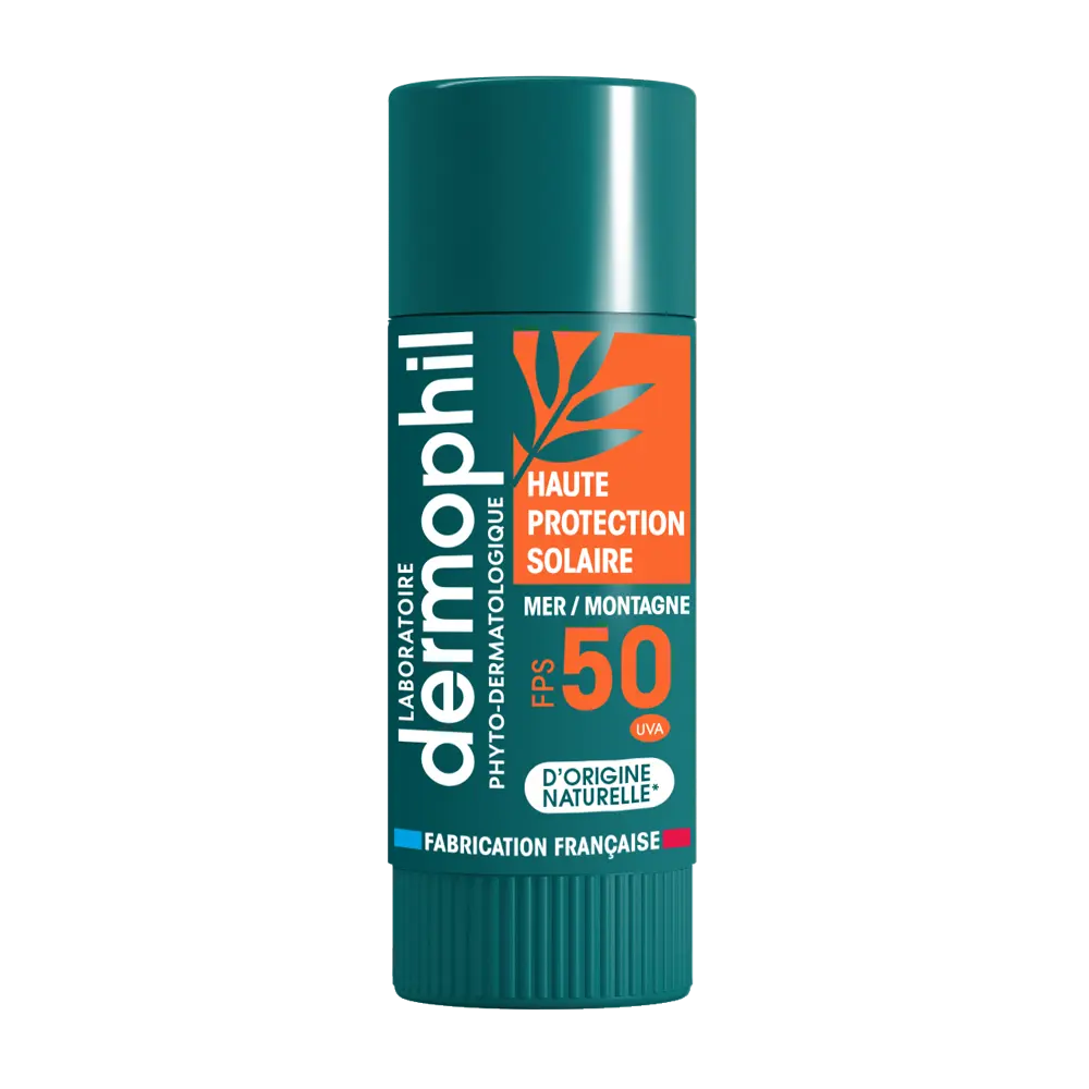 Dermophil Stick lèvres haute protection solaire spf 50 4g - Pharmacie Agnès Praden à Alès