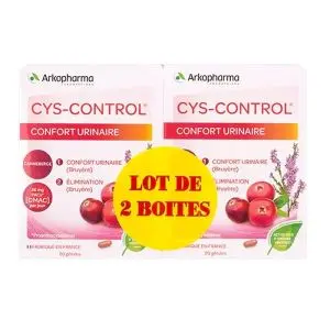 Arkopharma Cys-Control Confort Urinaire Lot de 2 x 20 Gélules - Pharmacie Agnès Praden à Alès