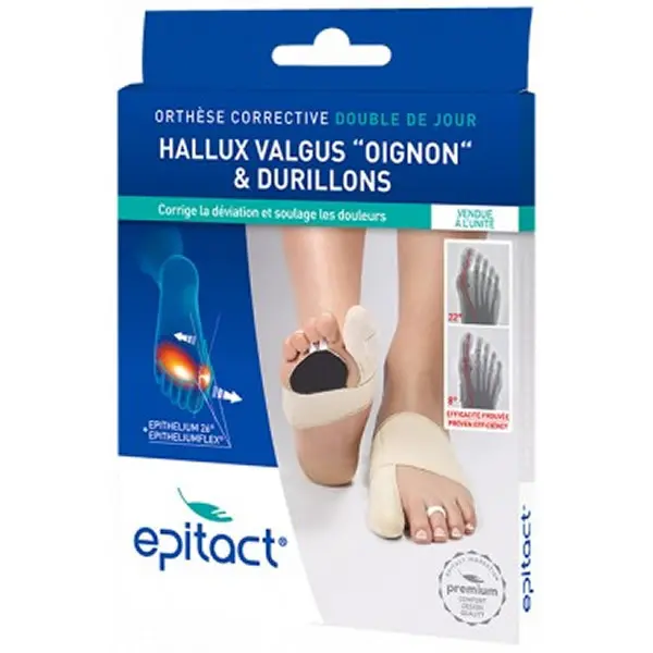 Epitact orthèse corrective double hallux valgus droit taille S